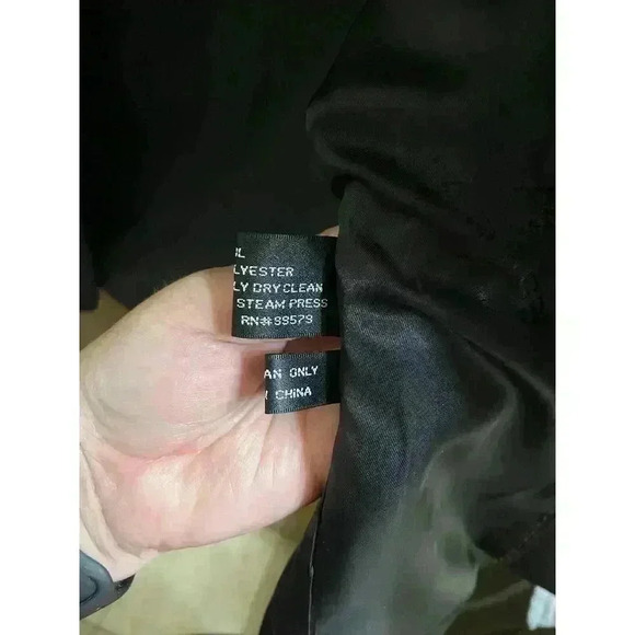 Barassi Merino Wool Men's Black Blazer Jacket Size 42R Performa Stretch *Read* - Picture 14 of 16